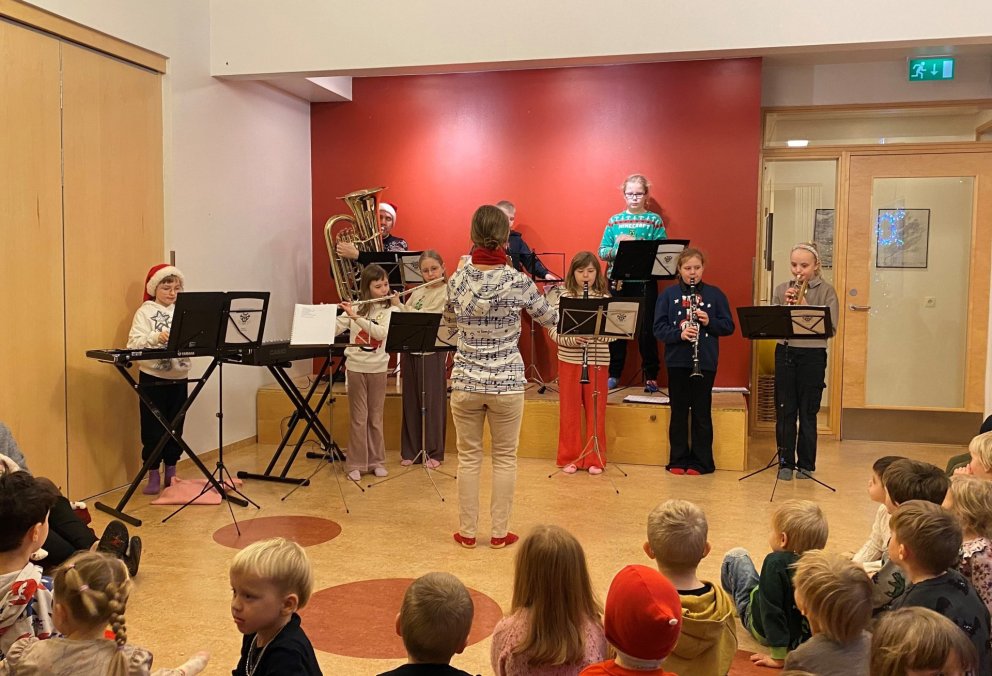 Gemlingasveit Tónlistarskólans í heimsókn