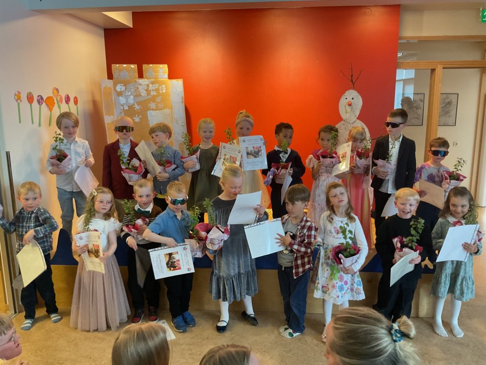 Útskrift elstu nemenda leikskólans