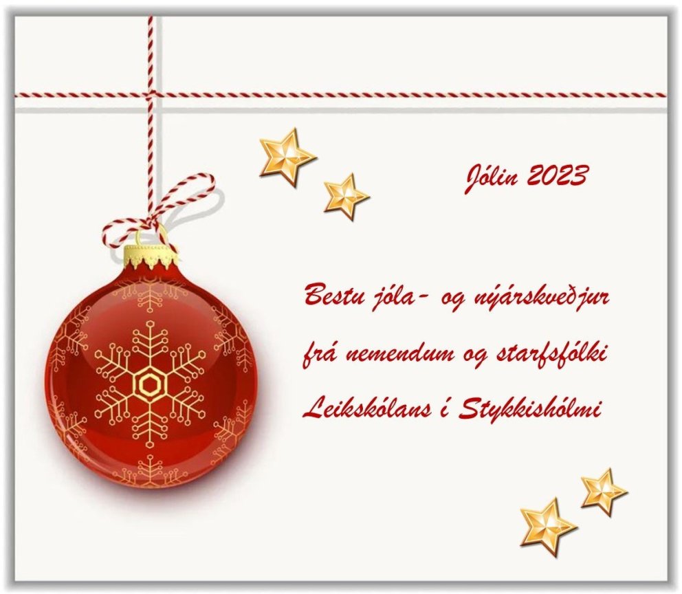 Bestu jóla- og nýárskveðjur