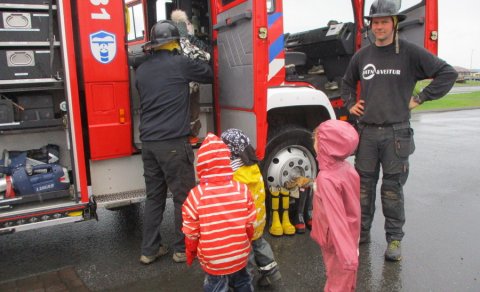 Slökkviliðið sló í gegn