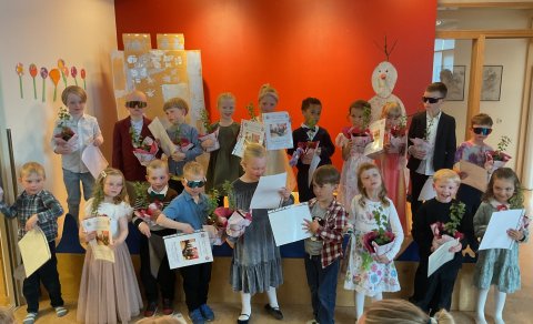 Útskrift elstu nemenda leikskólans