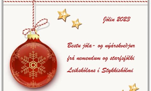 Bestu jóla- og nýárskveðjur